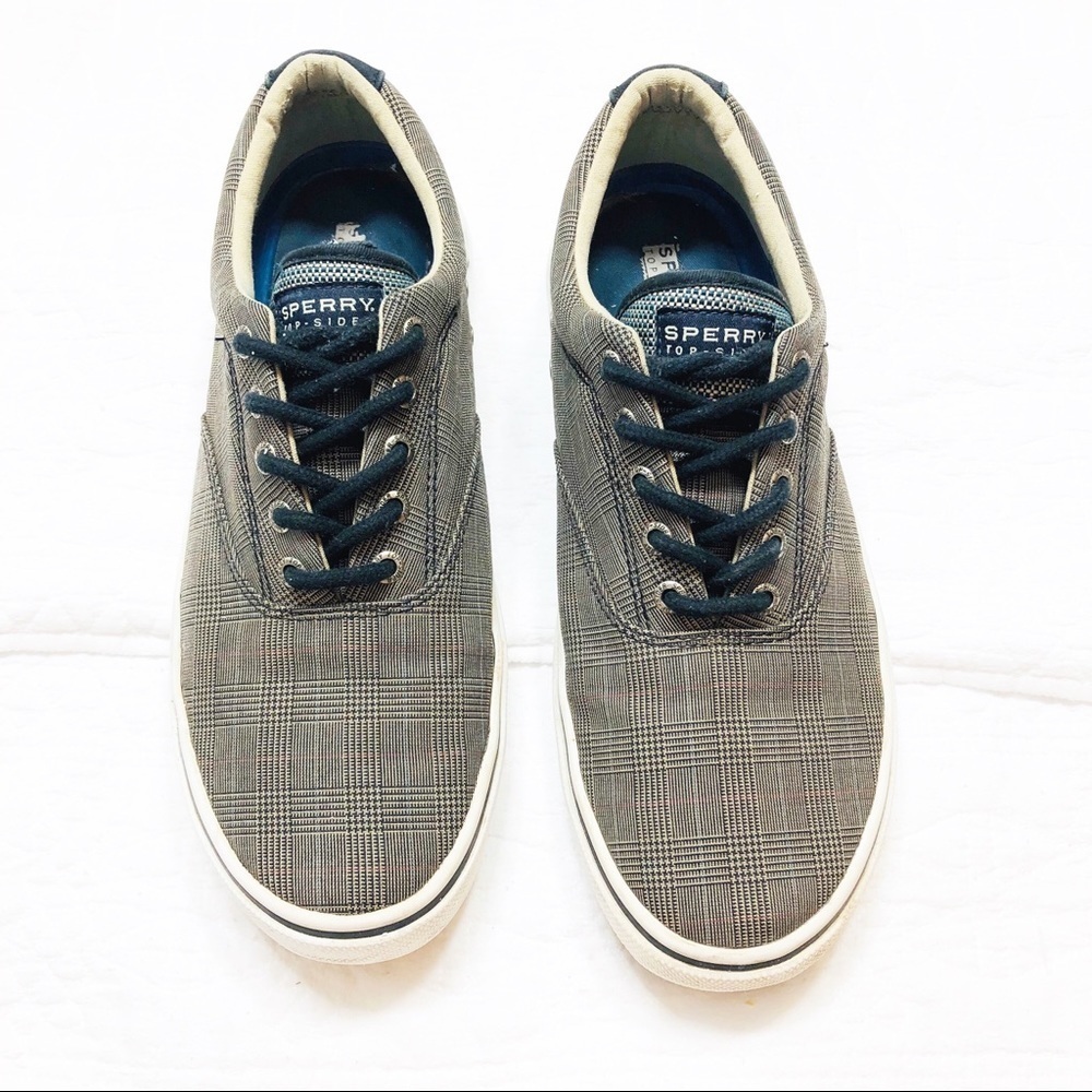 🔥 Sperry brown plaid lace up sneakers sz11M